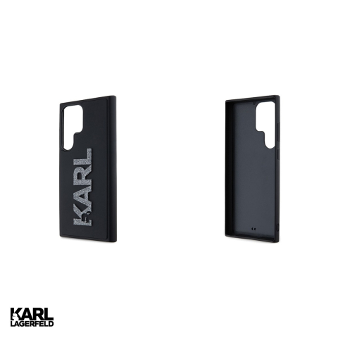 Husa Karl Lagerfeld Hc logo glitter pentru Samsung Galaxy S24 Ultra, Carcasa, Negru [4]