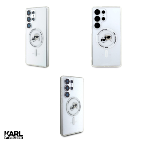 Husa Karl Lagerfeld Hc Magnetic Iml Metal Kc pentru Samsung Galaxy S25 Ultra, Carcasa, Alb [3]