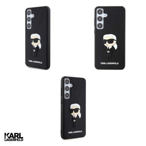 Husa Karl Lagerfeld Hc Rubber Ikonik Nft pentru Samsung Galaxy S24, Carcasa, Negru [3]