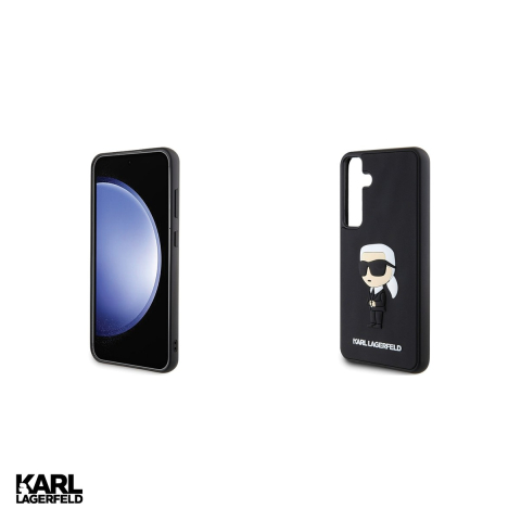 Husa Karl Lagerfeld Hc Rubber Ikonik Nft pentru Samsung Galaxy S24 Plus, Carcasa, Negru [4]