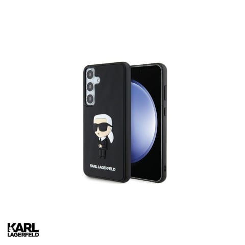 Huse si protectii pentru Samsung Galaxy S24 Plus - Husa Karl Lagerfeld Hc Rubber Ikonik Nft pentru Samsung Galaxy S24 Plus, Carcasa, Negru