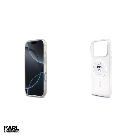 Husa Karl Lagerfeld Iml Choupette pentru iPhone 17 Pro, Carcasa magnetica, Transparent [4]