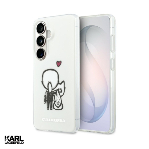 Huse si protectii pentru Samsung Galaxy S26 - Husa Karl Lagerfeld Iml Karl&Choupette pentru Samsung Galaxy S26, Carcasa magnetica, Transparent