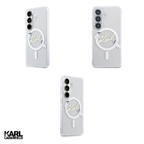 Husa Karl Lagerfeld Iml Kc Script pentru Samsung Galaxy S26, Carcasa magnetica, Transparent [3]