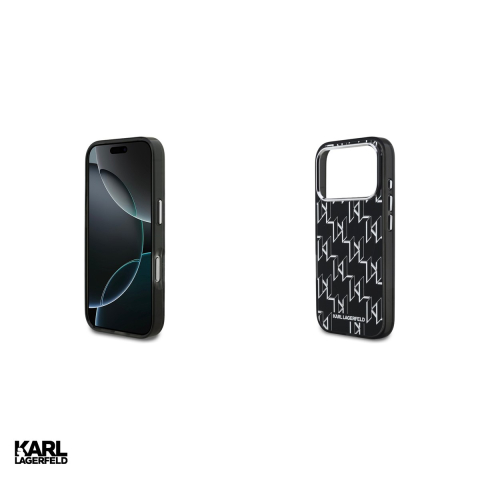 Husa Karl Lagerfeld Iml Kl Monogram pentru iPhone 17 Pro, Carcasa magnetica, Negru [4]