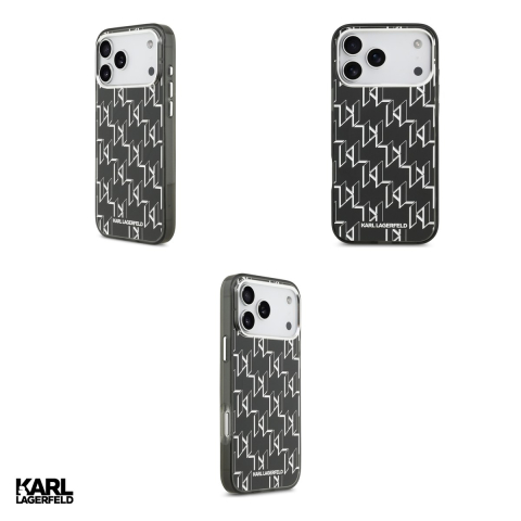 Husa Karl Lagerfeld Iml Kl Monogram pentru iPhone 17 Pro Max, Carcasa magnetica, Negru [3]
