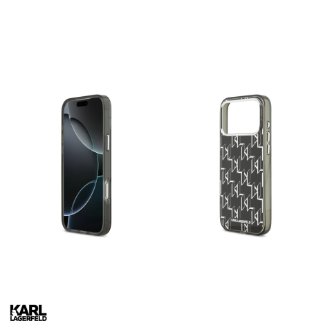 Husa Karl Lagerfeld Iml Kl Monogram pentru iPhone 17 Pro Max, Carcasa magnetica, Negru [4]