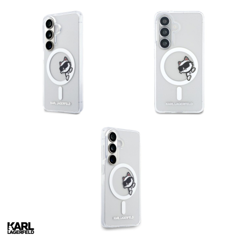 Husa Karl Lagerfeld Iml Peekaboo Choupette pentru Samsung Galaxy S26, Carcasa magnetica, Transparent [3]