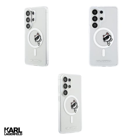Husa Karl Lagerfeld Iml Peekaboo Choupette pentru Samsung Galaxy S26 Ultra, Carcasa magnetica, Transparent [3]