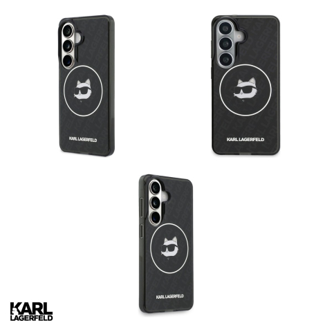 Husa Karl Lagerfeld Iml Repeated Choupette pentru Samsung Galaxy S26, Carcasa magnetica, Negru [3]