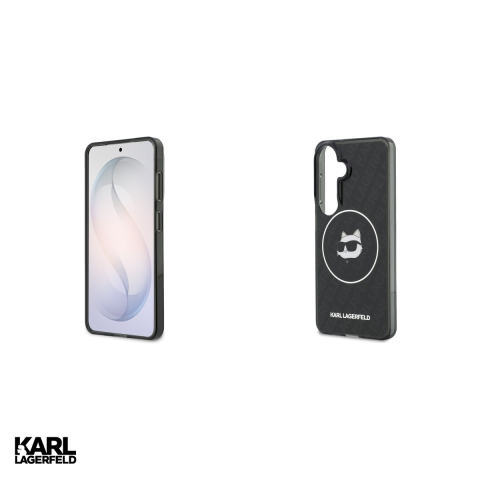 Husa Karl Lagerfeld Iml Repeated Choupette pentru Samsung Galaxy S26, Carcasa magnetica, Negru [4]
