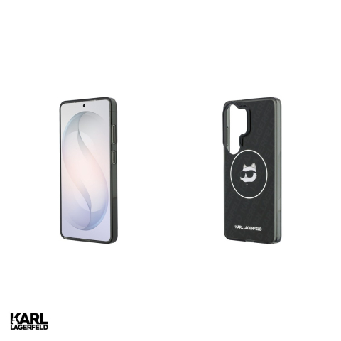 Husa Karl Lagerfeld Iml Repeated Choupette pentru Samsung Galaxy S26 Ultra, Carcasa magnetica, Negru [4]