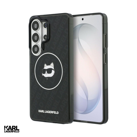 Huse si protectii pentru Samsung - Husa Karl Lagerfeld Iml Repeated Choupette pentru Samsung Galaxy S26 Ultra, Carcasa magnetica, Negru