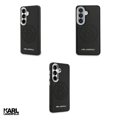 Husa Karl Lagerfeld Perforated Kl pentru Samsung Galaxy S26 Plus, Carcasa magnetica, Negru [3]