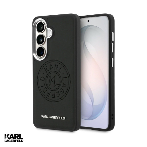 Huse si protectii smartphone - Husa Karl Lagerfeld Perforated Kl pentru Samsung Galaxy S26 Plus, Carcasa magnetica, Negru