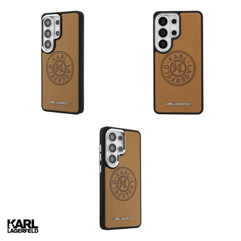 Husa Karl Lagerfeld Perforated Kl pentru Samsung Galaxy S26 Ultra, Carcasa magnetica, Maro [3]