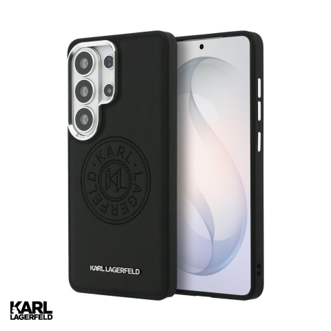 Huse si protectii smartphone - Husa Karl Lagerfeld Perforated Kl pentru Samsung Galaxy S26 Ultra, Carcasa magnetica, Negru