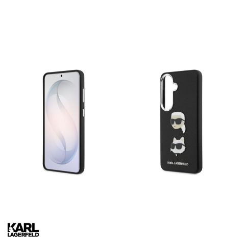 Husa Karl Lagerfeld Saffiano Double Heads pentru Samsung Galaxy S26, Carcasa magnetica, Negru [4]