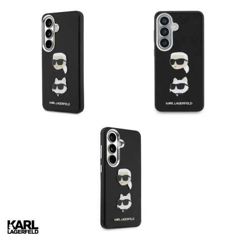 Husa Karl Lagerfeld Saffiano Double Heads pentru Samsung Galaxy S26, Carcasa magnetica, Negru [3]