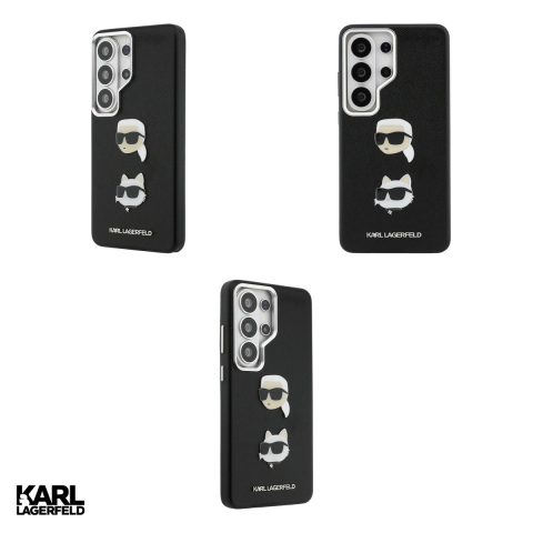 Husa Karl Lagerfeld Saffiano Double Heads pentru Samsung Galaxy S26 Ultra, Carcasa magnetica, Negru [3]
