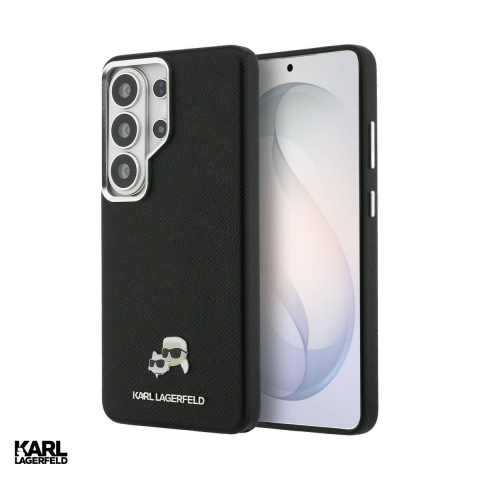 Huse si protectii smartphone - Husa Karl Lagerfeld Saffiano Kc Metal Logo pentru Samsung Galaxy S26 Ultra, Carcasa magnetica, Negru