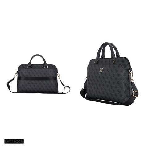 Husa laptop Guess 4G Zipper Pocket & Triangle Logo 15", Negru [3]
