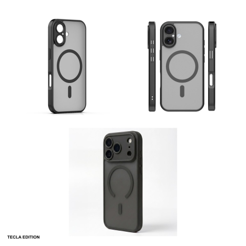 Husa Mag Matt pentru Apple iPhone 16, Carcasa magnetica, Negru [3]