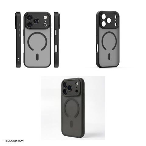 Husa Mag Matt pentru Apple iPhone 17 Pro Max, Carcasa magnetica, Negru [3]