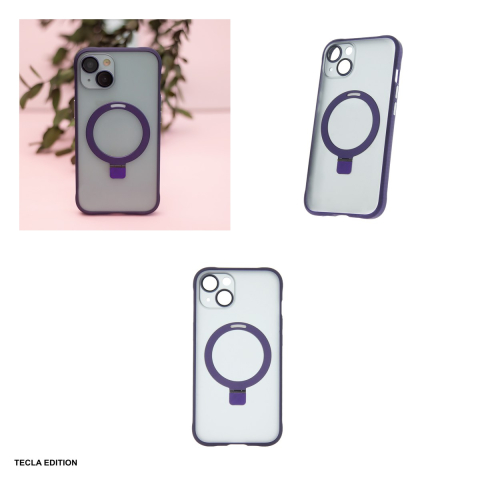 Husa Mag Ring pentru Apple iPhone 14, Carcasa, Violet [3]