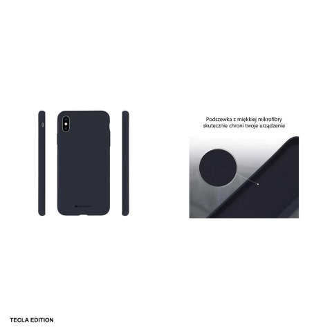 Husa Mercury Silicone pentru iPhone 14, Carcasa, Bleumarin [3]