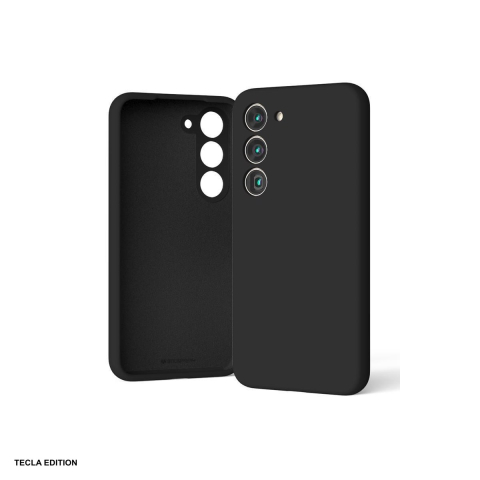Huse telefoane - Husa Mercury Silicone pentru Samsung Galaxy S24 FE, Carcasa, Negru