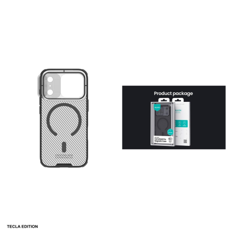 Husa Nillkin Camshield Pro Mgnetic pentru iPhone 17 Pro, Carcasa, Negru transparent [4]