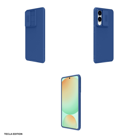 Husa Nillkin Camshield Pro pentru Samsung Galaxy S25 Edge, Carcasa, Albastru [3]