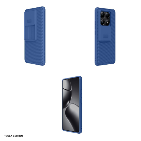 Husa Nillkin Camshield Pro pentru Xiaomi 14T Pro, Carcasa, Albastru [3]
