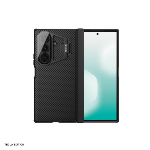 Huse si protectii smartphone - Husa Nillkin Camshield Prop Magnetic Lens pentru Samsung Galaxy Z Fold 7, Carcasa, Negru