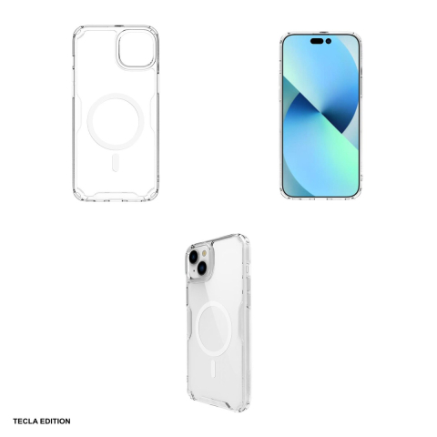 Husa Nillkin Nature Pro Magnetic pentru Apple iPhone 15 Plus, Carcasa magnetica, Transparent [3]