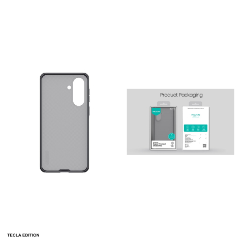 Husa Nillkin Super Frosted Shield Pro pentru Samsung Galaxy A37 5G, Carcasa, Negru transparent [4]