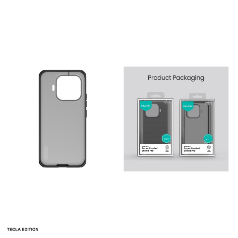 Husa Nillkin Super Frosted Shield Pro pentru Xiaomi 17T, Carcasa, Negru transparent [4]