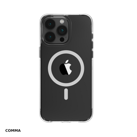 Huse telefoane - Husa Comma Elemental Mag pentru Apple iPhone 15 Plus, Carcasa magnetica, Transparent