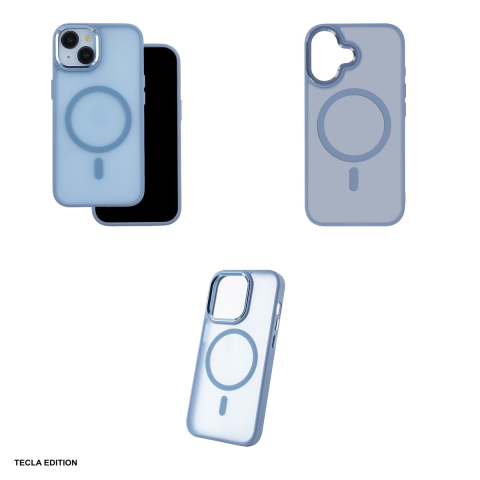 Husa Frozen Mag pentru Apple iPhone 16, Carcasa magnetica, Albastru [3]