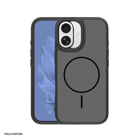 Huse si protectii smartphone - Husa Frame Thin Mag pentru Apple iPhone 16, Carcasa magnetica, Negru