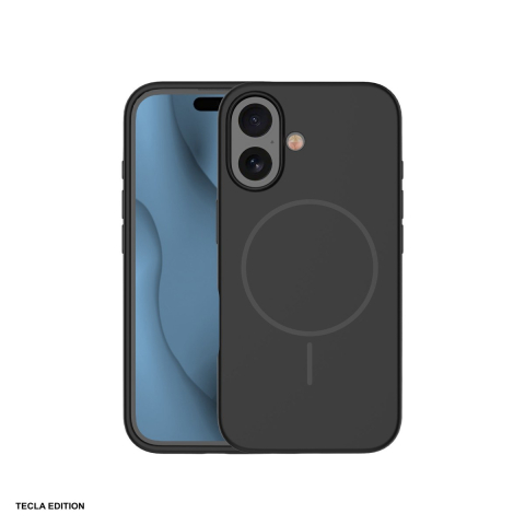 Huse si protectii smartphone - Husa Silicone Thin Mag pentru Apple iPhone 16, Carcasa magnetica, Negru