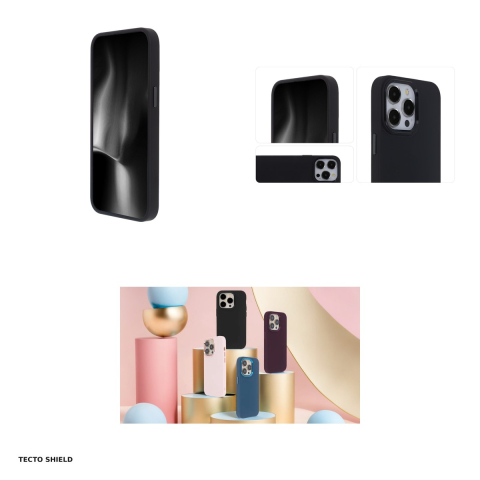 Husa Satin Elegant Matt pentru Apple iPhone 16, Carcasa, Negru [3]