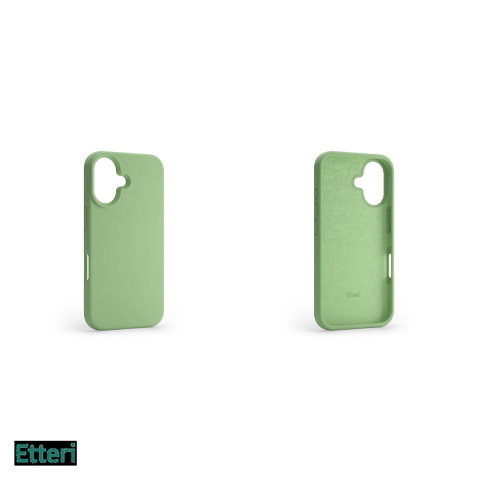 Husa Etteri Silicone pentru Apple iPhone 16, Carcasa, Verde [4]