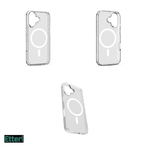Husa Etteri Hybrid Mag pentru Apple iPhone 16 Plus, Carcasa magnetica, Transparent [3]