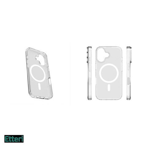 Husa Etteri Hybrid Mag pentru Apple iPhone 16 Plus, Carcasa magnetica, Transparent [4]
