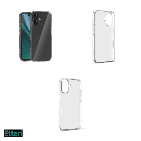 Husa Etteri Clear pentru Apple iPhone 16 Plus, Carcasa, Transparent [3]