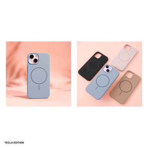 Husa Silicone Thin Mag pentru Apple iPhone 16 Pro, Carcasa magnetica, Albastru [4]