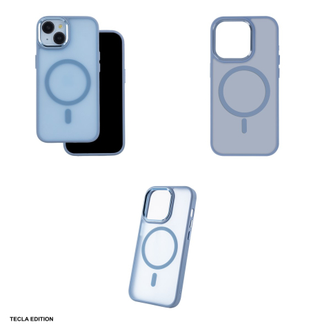 Husa Frozen Mag pentru Apple iPhone 16 Pro, Carcasa magnetica, Albastru [3]