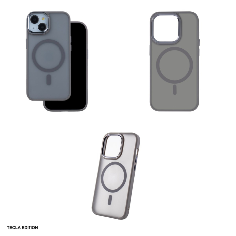 Husa Frozen Mag pentru Apple iPhone 16 Pro, Carcasa magnetica, Gri [3]